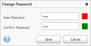 Change Password Boxes