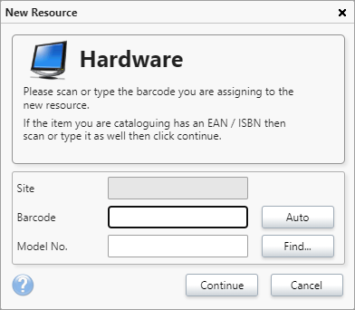 Adding Hardware Resources to Your Catalogue