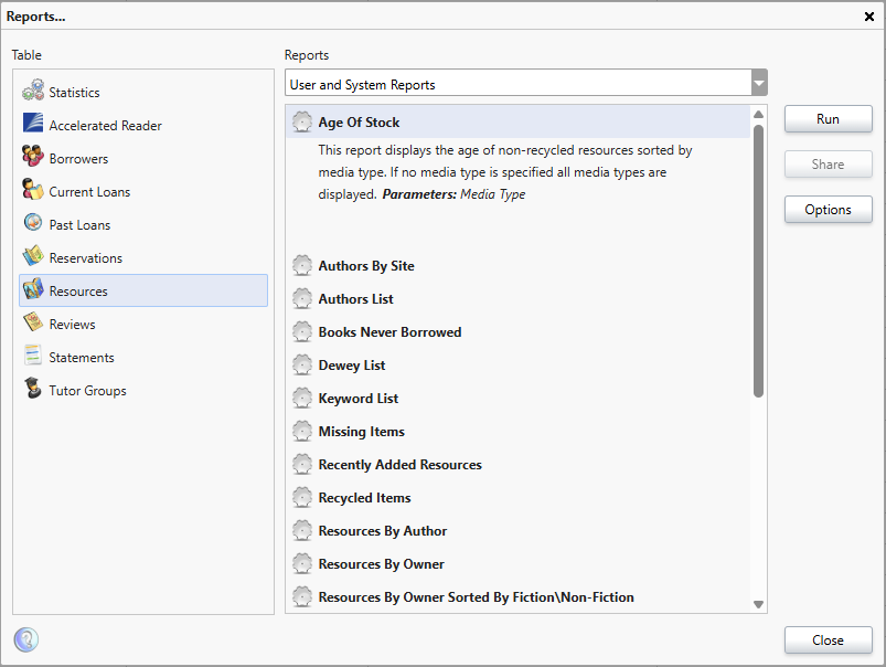 Viewing and Running Reports